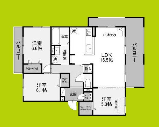 セジュールミヤケⅡ 間取り