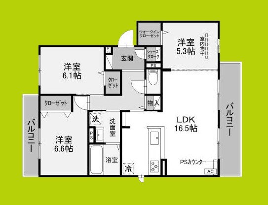 セジュールミヤケⅡ 間取り