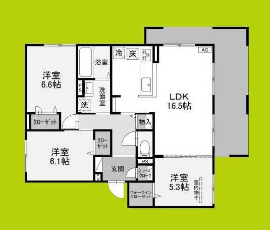 セジュールミヤケⅡ 間取り