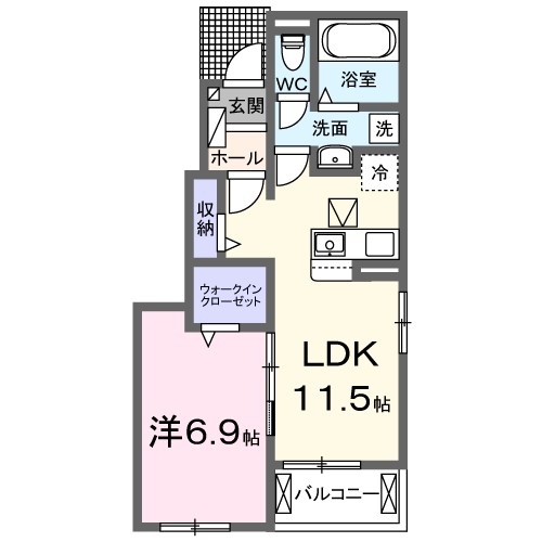 額原町アパートＫ・Ⅱ 間取り図