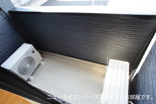 額原町アパートＫ・Ⅱ ベランダ