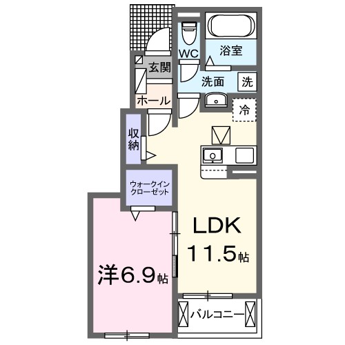 額原町アパートＫ・Ⅱ 間取り図