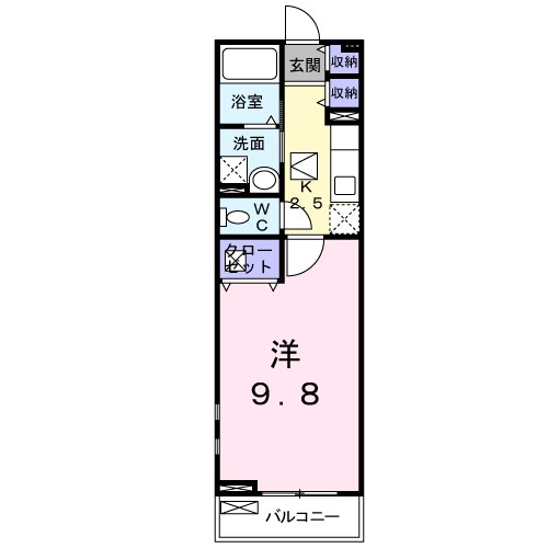 カーサここⅡ 間取り