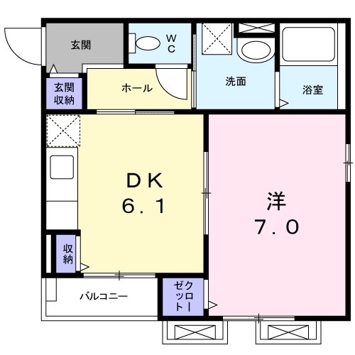 プランドール　Ｂ 間取り
