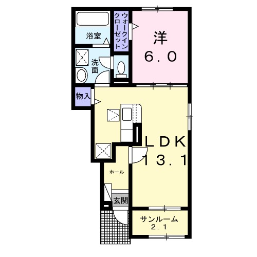 ツイテールⅠ 間取り