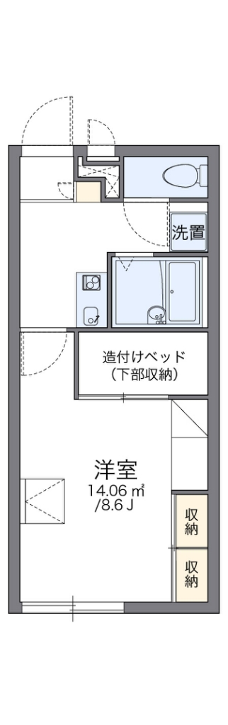 レオパレス磯上Ⅵ 間取り