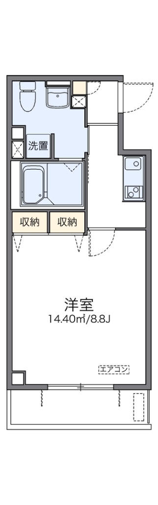 レオパレス香行苑１号 間取り