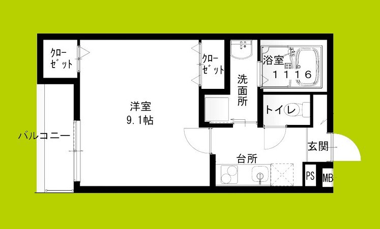 フジパレス東豊中町 間取り図