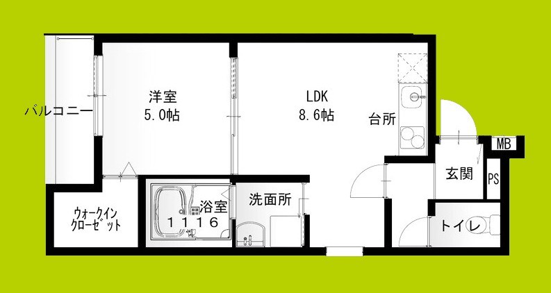 フジパレス東豊中町 間取り