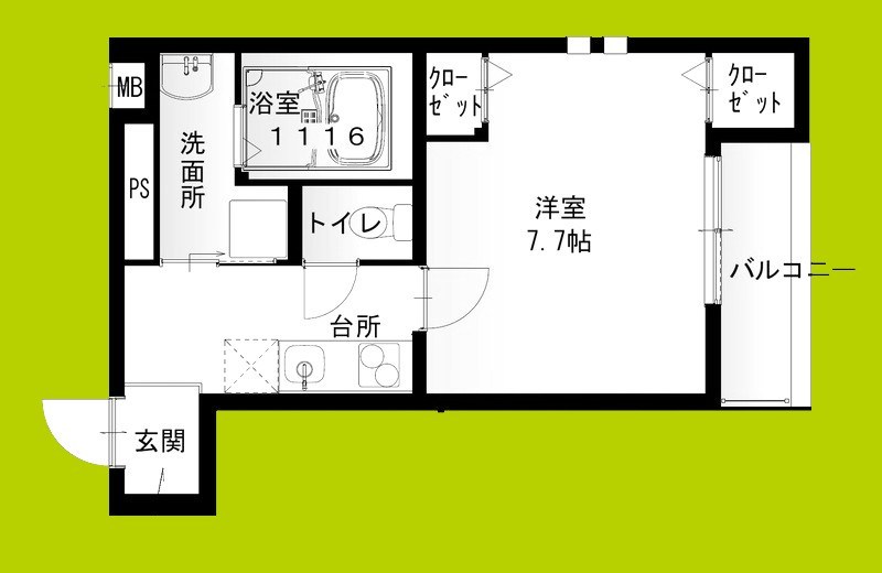 フジパレス東豊中町 間取り