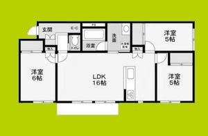 (仮称)河内長野市千代田南町1丁目賃貸計画 間取り