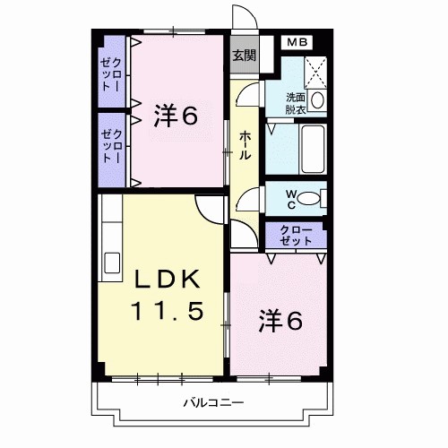 マンションチアフル 間取り