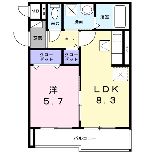 エスポアール上山手 間取り