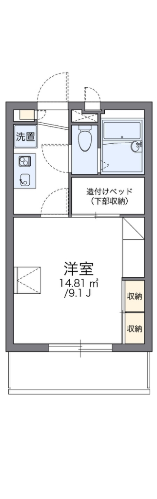 レオパレス川向 間取り