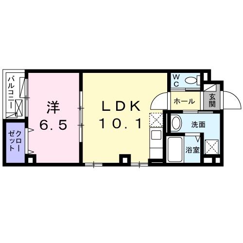ＬＡ’ＰＯＬＴＯ　立花 間取り