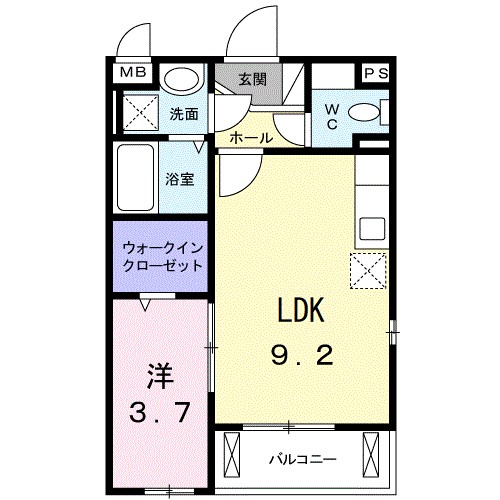 エクレール古結Ⅶ 間取り