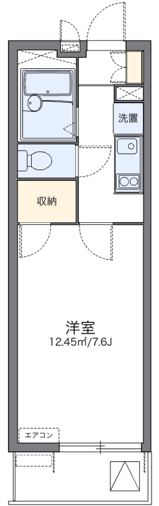 レオパレスドリームハイツ氷室 間取り