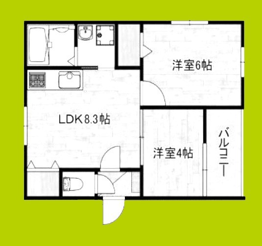 リバーグランデ吹田 間取り図