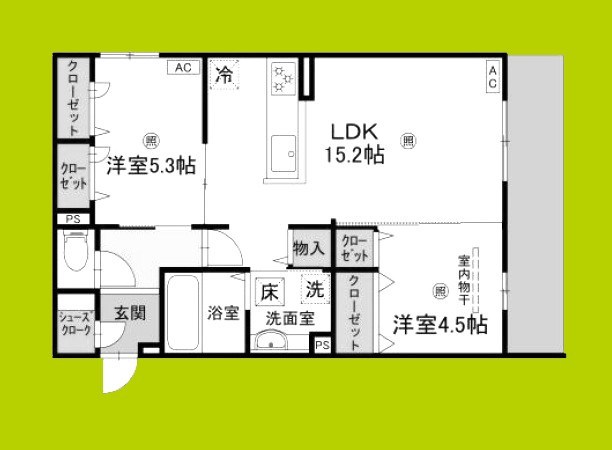 パサログランデ香ヶ丘 間取り