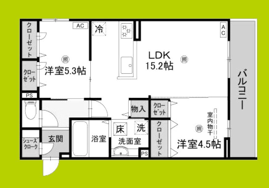 パサログランデ香ヶ丘 間取り