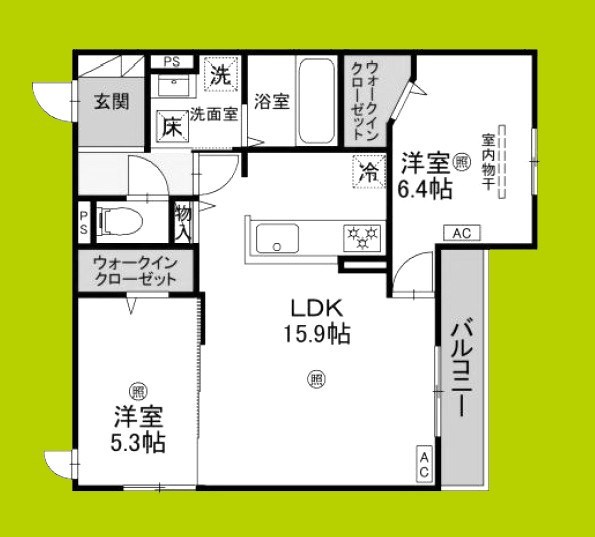 パサログランデ香ヶ丘 間取り