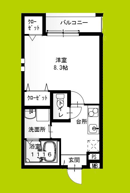 フジパレス小阪Ⅱ番館 間取り図