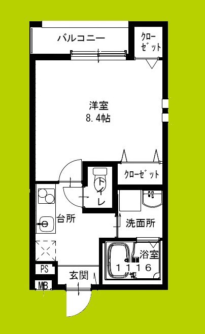 フジパレス小阪Ⅰ番館 間取り