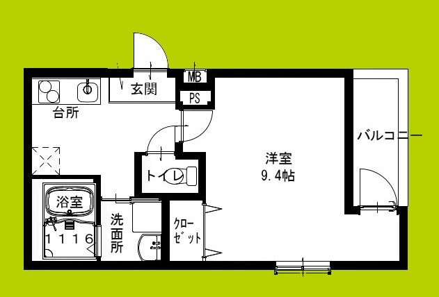 フジパレス小阪Ⅰ番館 間取り