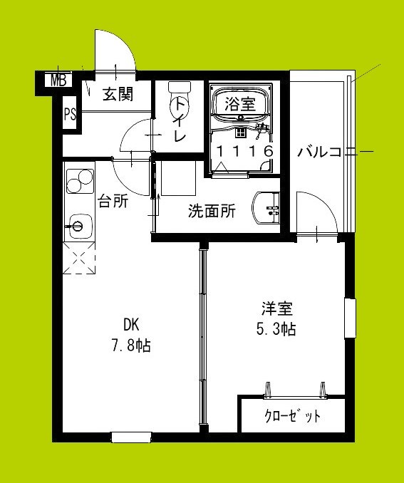 フジパレス住吉山之内Ⅲ番館 間取り図