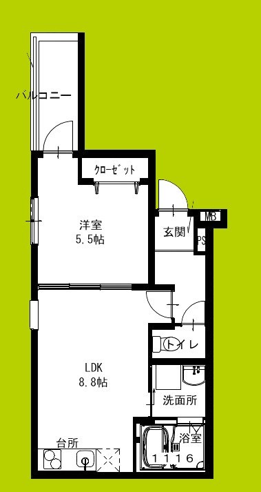 フジパレス住吉山之内Ⅲ番館 間取り