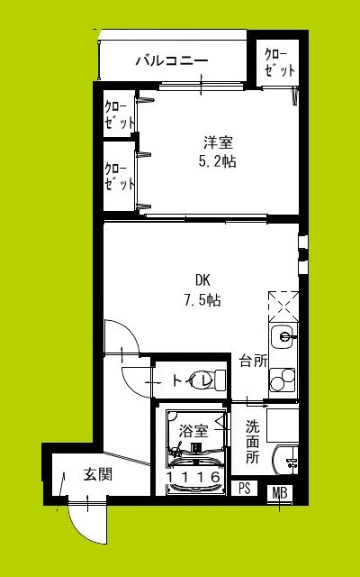 フジパレス住吉山之内Ⅲ番館 間取り