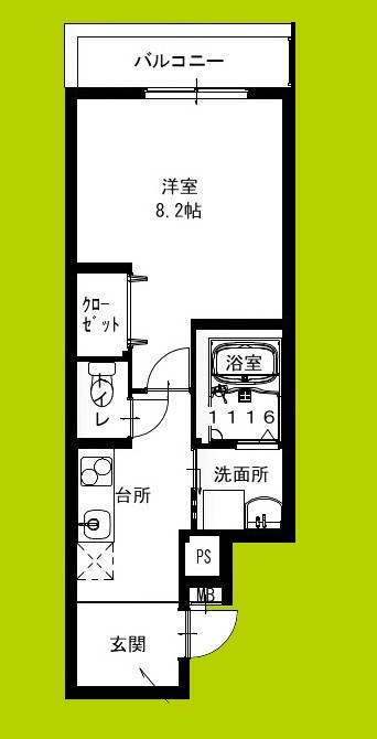 フジパレス住吉山之内Ⅲ番館 間取り図