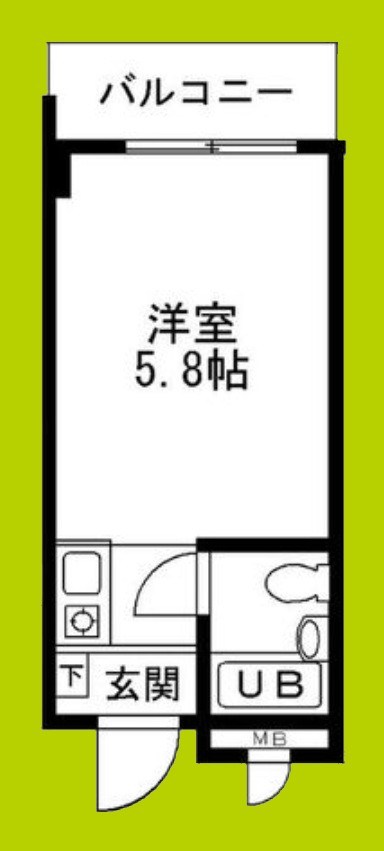 RUGGER　PALACE寺田町 間取り