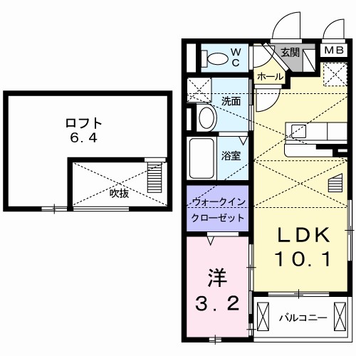 へりていじ桜井Ⅱ 間取り