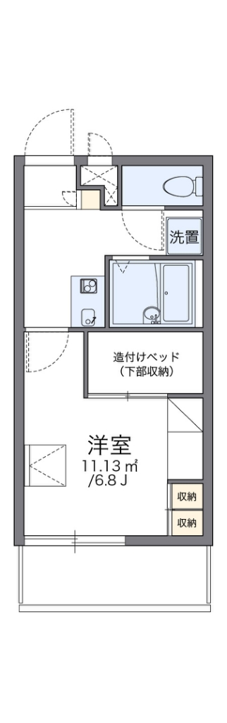 レオパレス真Ⅴ 間取り
