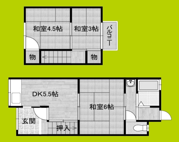  海戸貸家 間取り