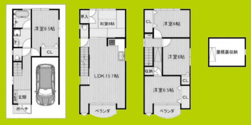 東住吉区湯里5丁目戸建 間取り