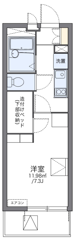 レオパレスコンフォートマック 間取り