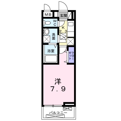 アペルト泉佐野Ⅴ 間取り