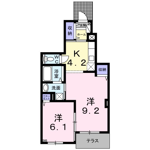 ルナ門真南　Ⅰ 間取り