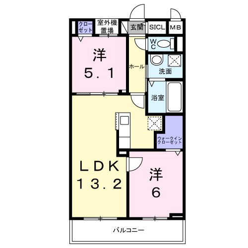 沢良宜浜３丁目アパート 間取り