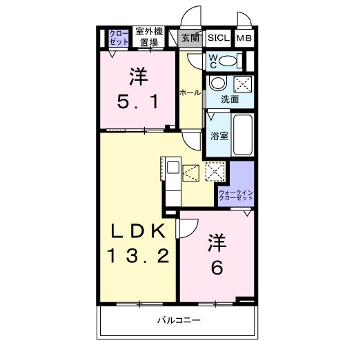沢良宜浜３丁目アパート 間取り