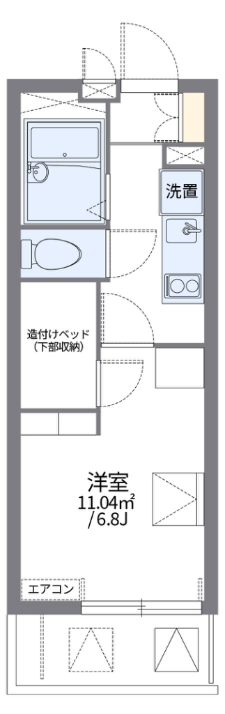 レオパレスＮＥＷ　ＢＲＯＡＤ 間取り