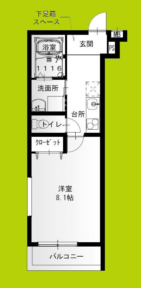 フジパレス尼崎東園田Ⅰ番館 間取り図