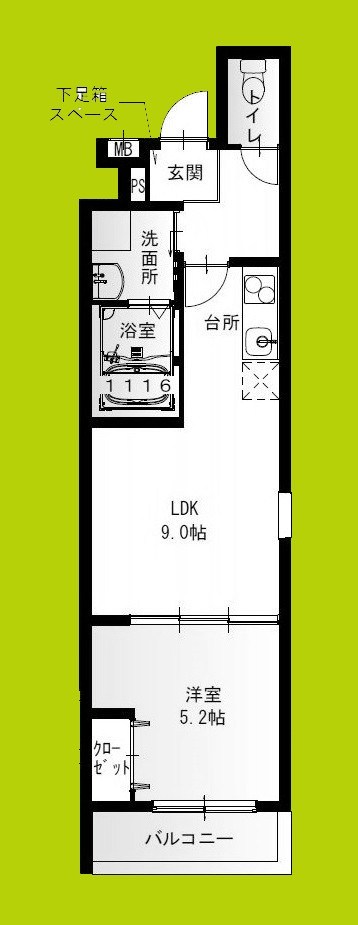 フジパレス尼崎東園田Ⅰ番館 間取り図