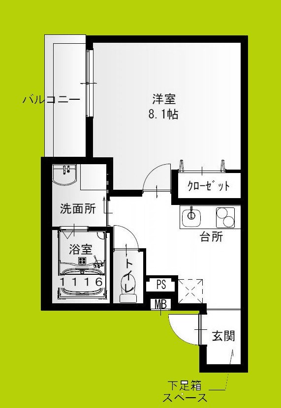 フジパレス尼崎東園田Ⅰ番館 間取り図