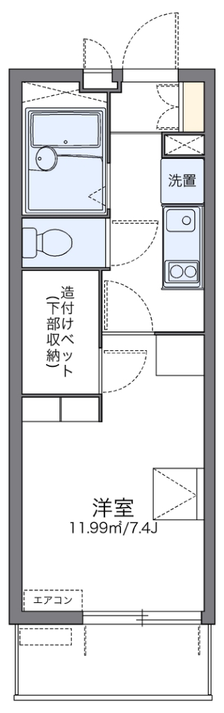 レオパレスＴＮ参番館 間取り