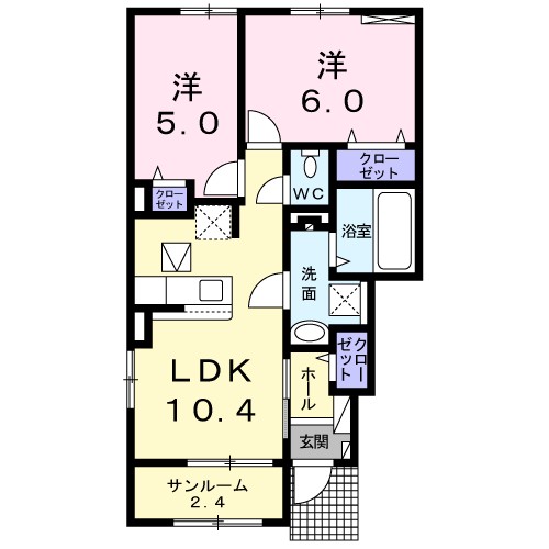 イルクオーレ東太子 間取り