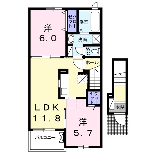 メゾン　エインシェントⅢ 間取り