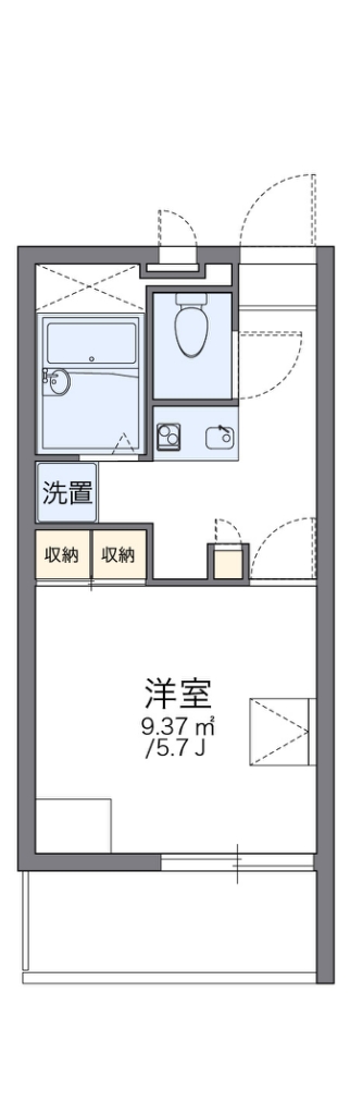 レオパレスプレンティ鳳 間取り